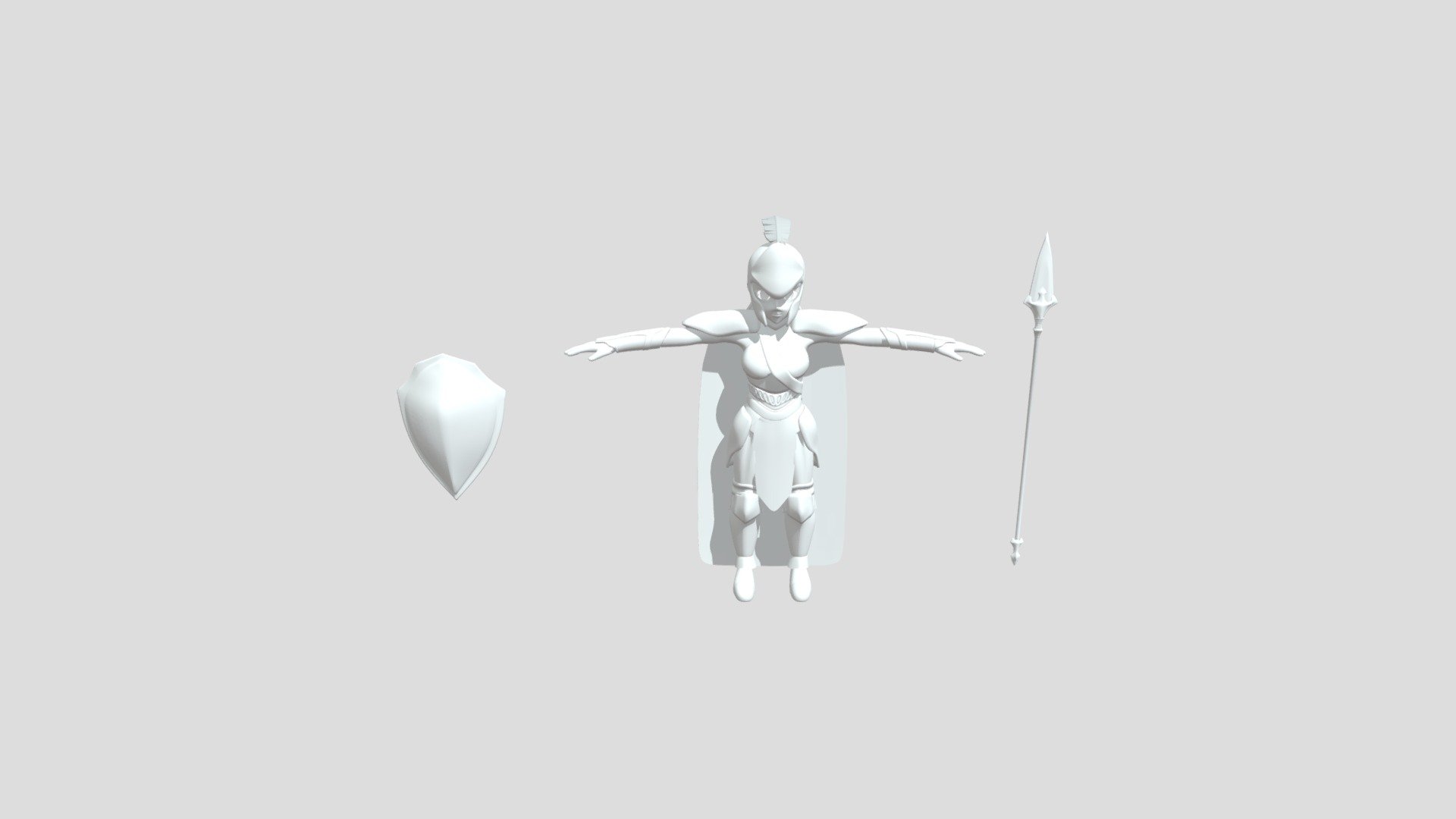 Female Warrior 3d Model By Bot Minutiae [58dbc89] Sketchfab