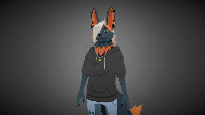 Vtuber commission made for Xros the Fox 3D Model