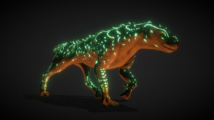 Pan - Animated Subterranean Companion 3D Model
