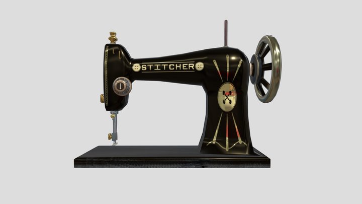 Sewing Machine 3D Model
