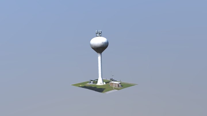 Ford Heights water tower 3D Model