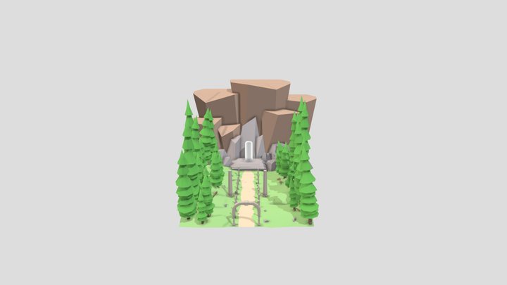 Ancient Temple_Sacred_Stone 3D Model