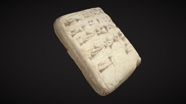 Item 3: 1966.32.76 Cuneiform tablet 3D Model