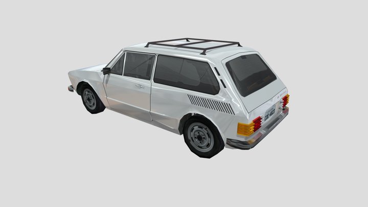 VW Brasília 1973 (Rack) 3D Model