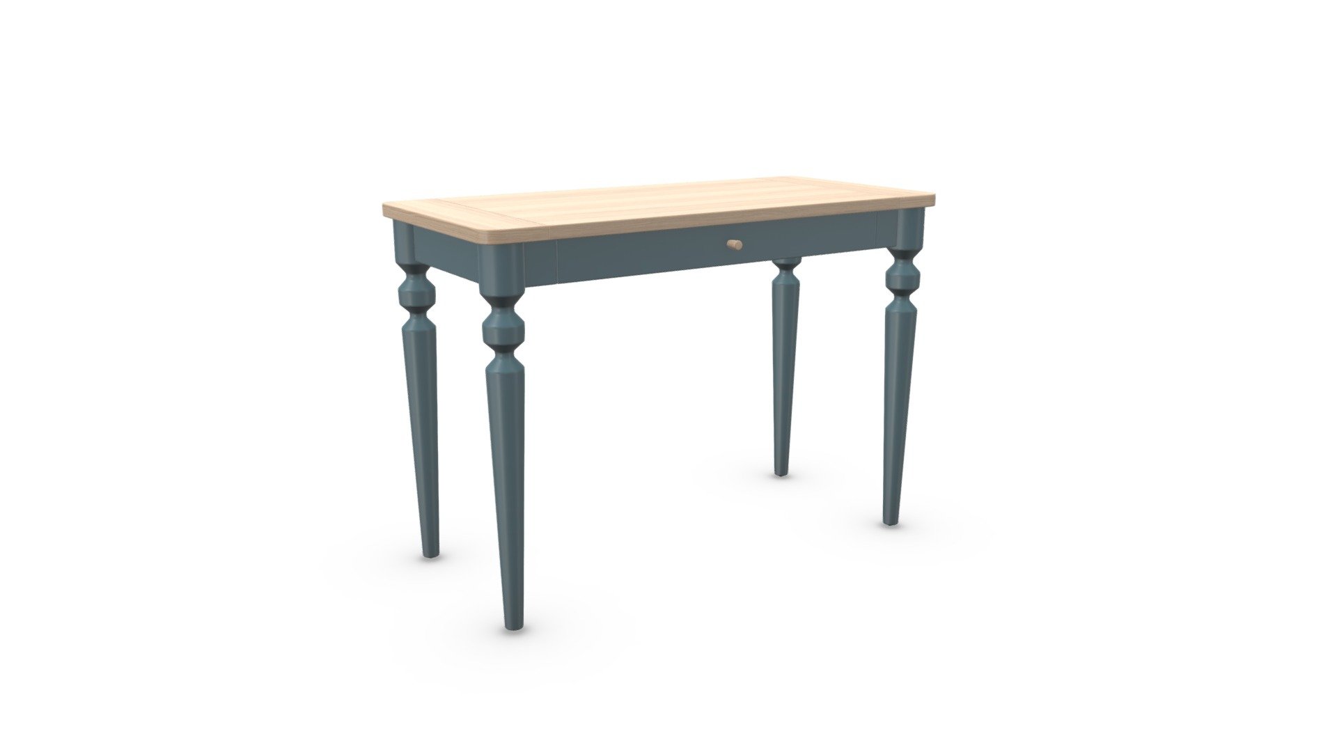 Betty Desk, Oak and Blue