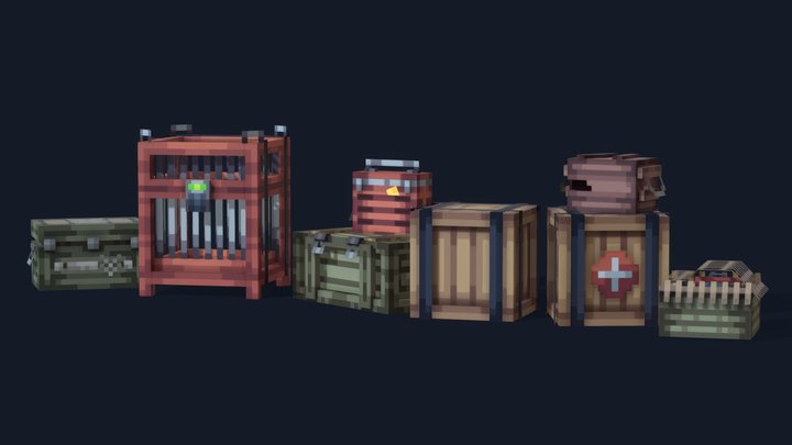 Loot Containers - RUST 3D Model