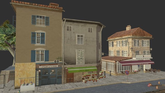 CityScene_Aups_2016 3D Model