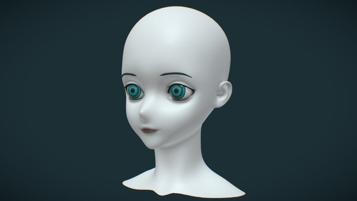Anime-character 3D models - Sketchfab