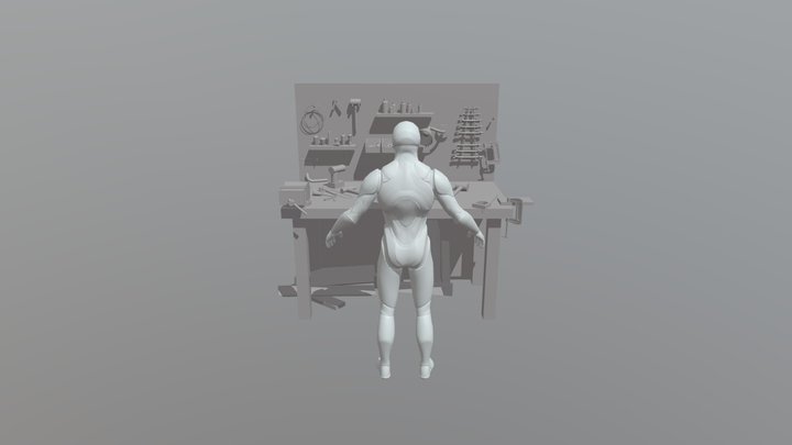 Workbeanch 3D Model