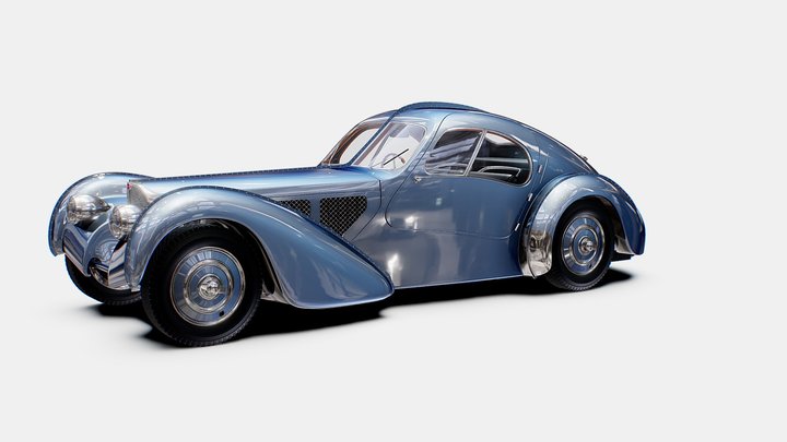 Bugatti Type 57 Atlantic 1936 3D Model