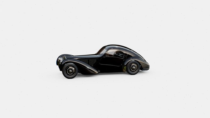 Bugatti Type 57 Atlantic 1936 3D Model