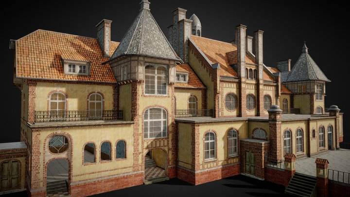 Abandoned Warden House 3D Model