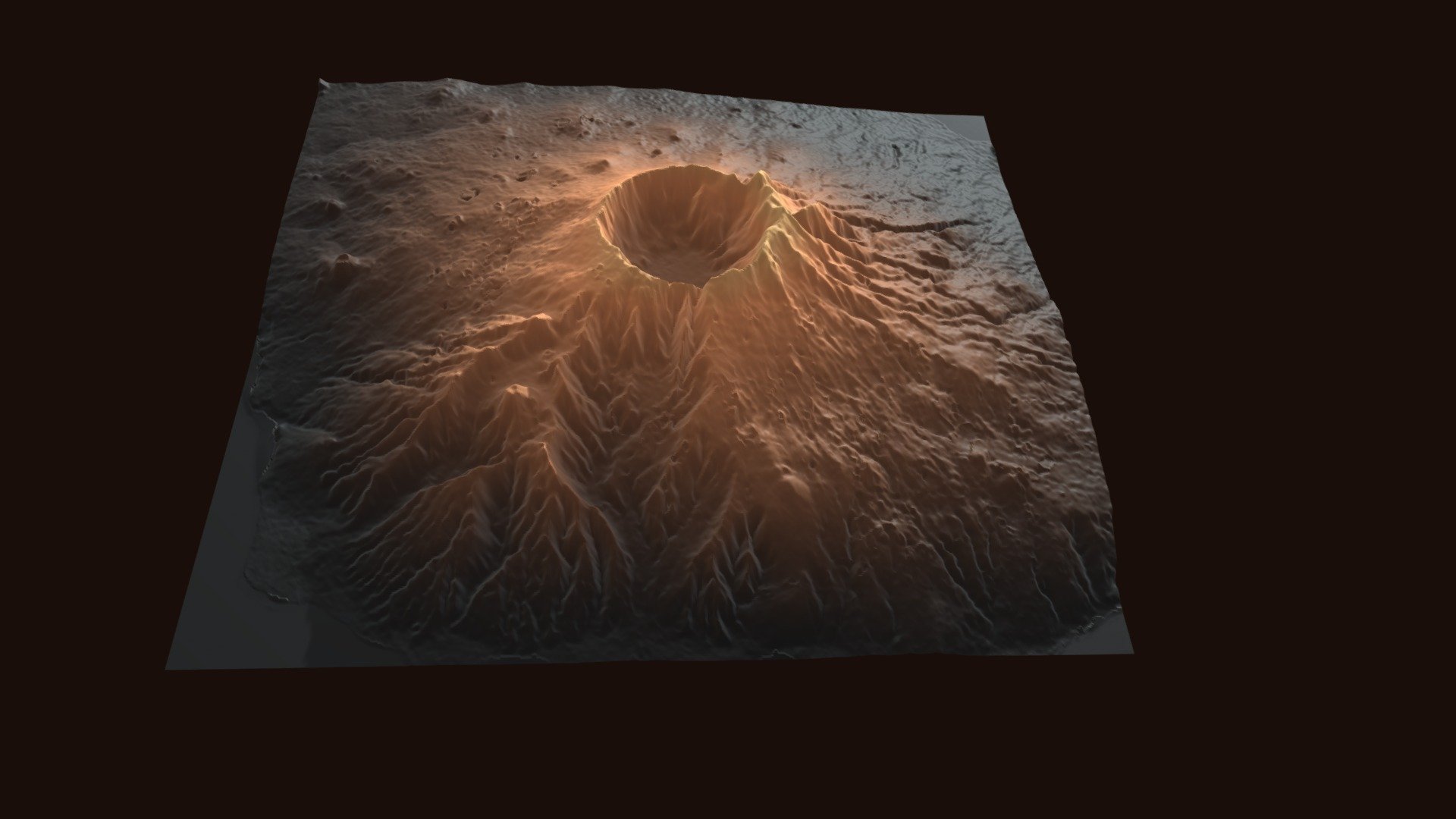 Mount Tambora (Indonesia) Download Free 3D model by tonibois [58e58a3