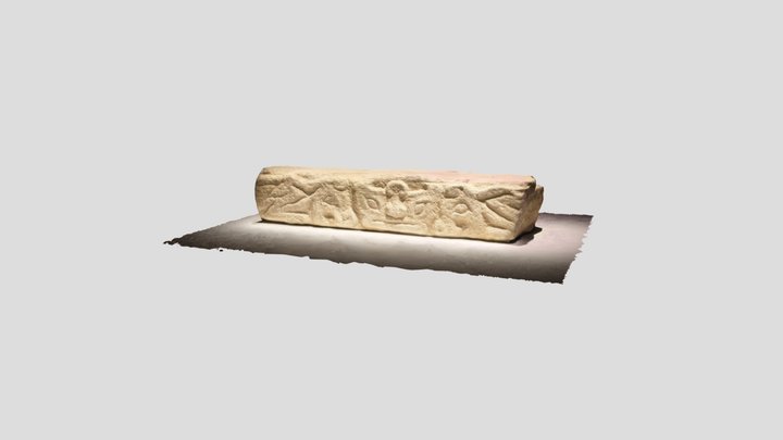 HKPM_神人對虎紋石雕 Relief with Tigers and a Human Face 3D Model