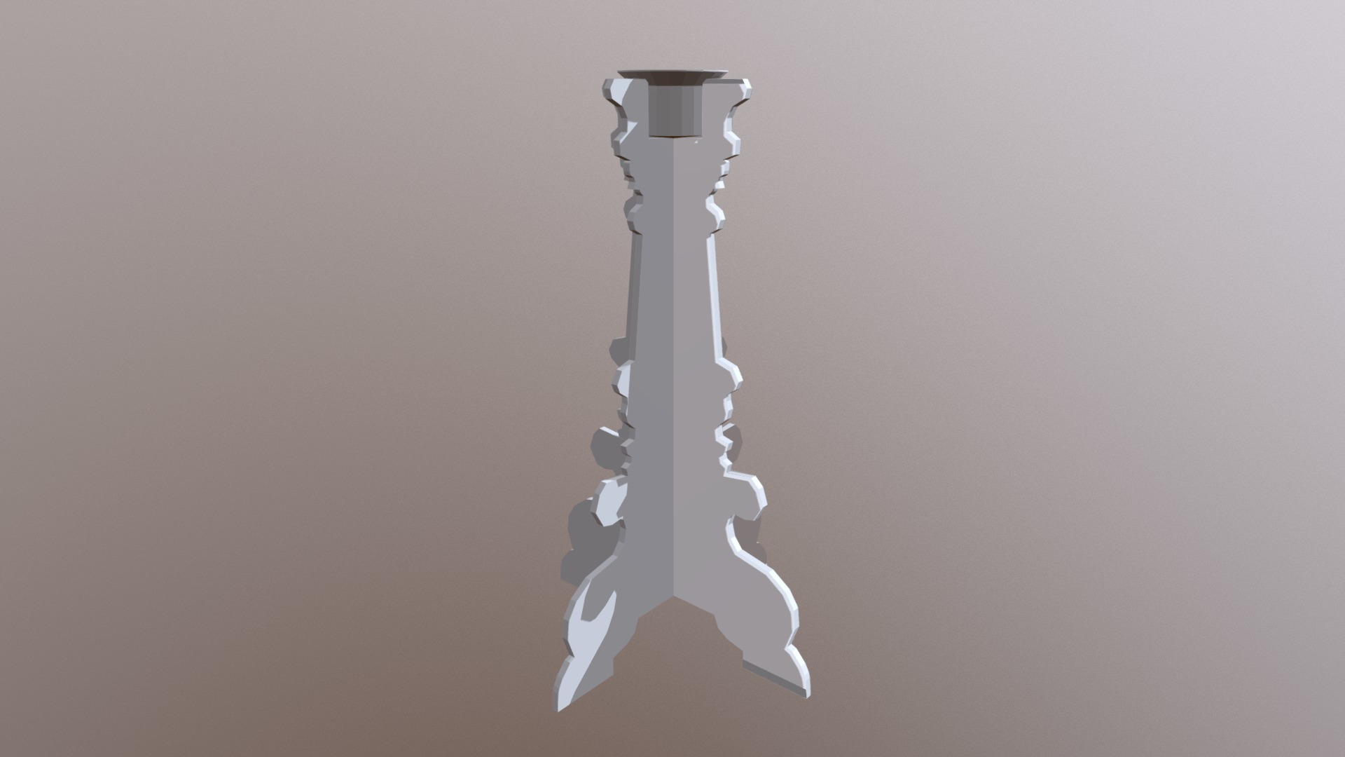 3D model Candelabro - This is a 3D model of the Candelabro. The 3D model is about a light bulb on a wall.