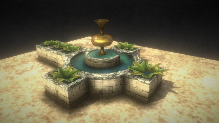 Mercy Environment - Fountain 3D Model