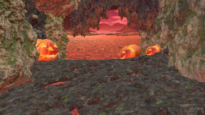 Halloween_Cave_XR 3D Model