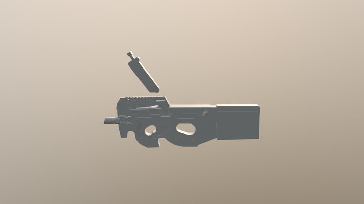 P90 Gun 3D Model