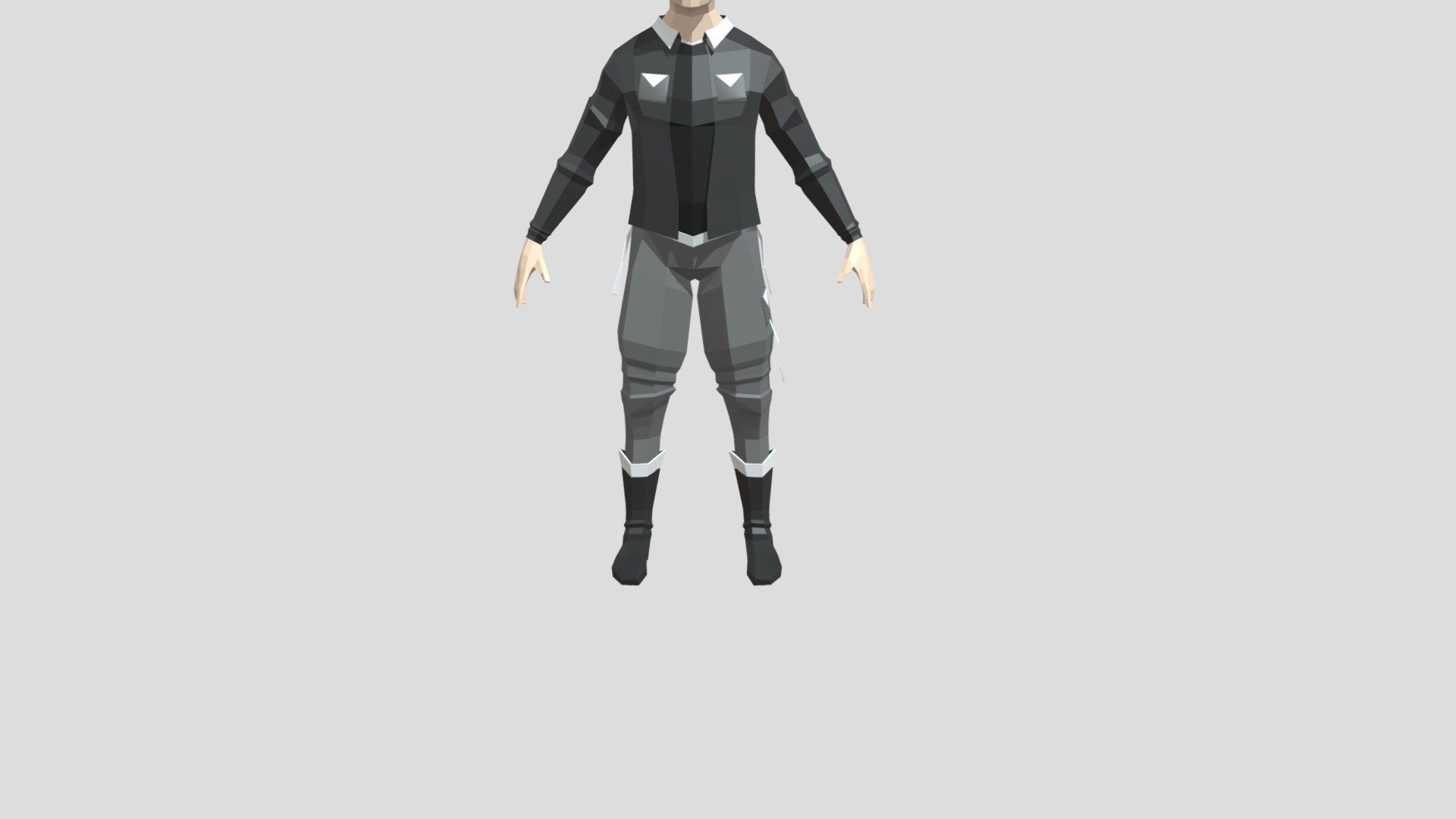 LowPoly Techwear Character