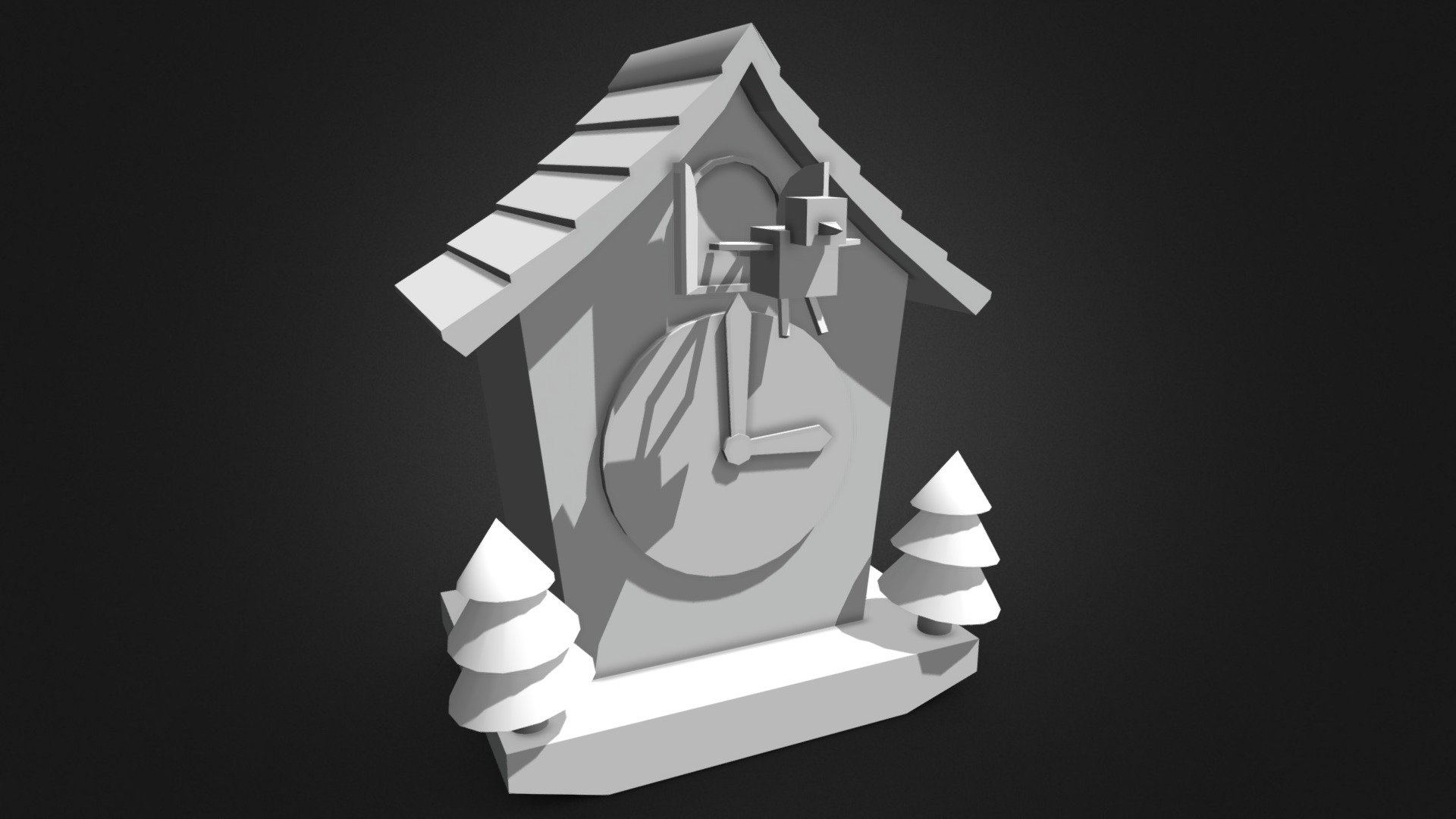Low-Poly Cuckoo Clock - 3D model by Toby Harris-St John (@tharrisstjohn ...