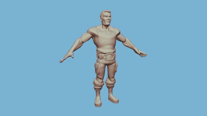 Test_Soldier 3D Model