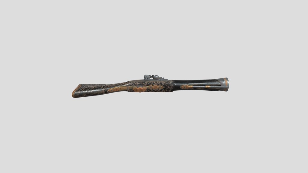 Dark Collen Flintlock Pistol