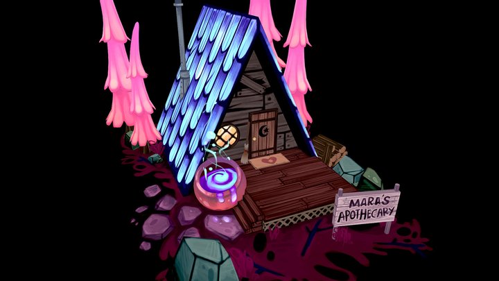 Mara's Apothecary: Tiny Cabin Challenge 3D Model