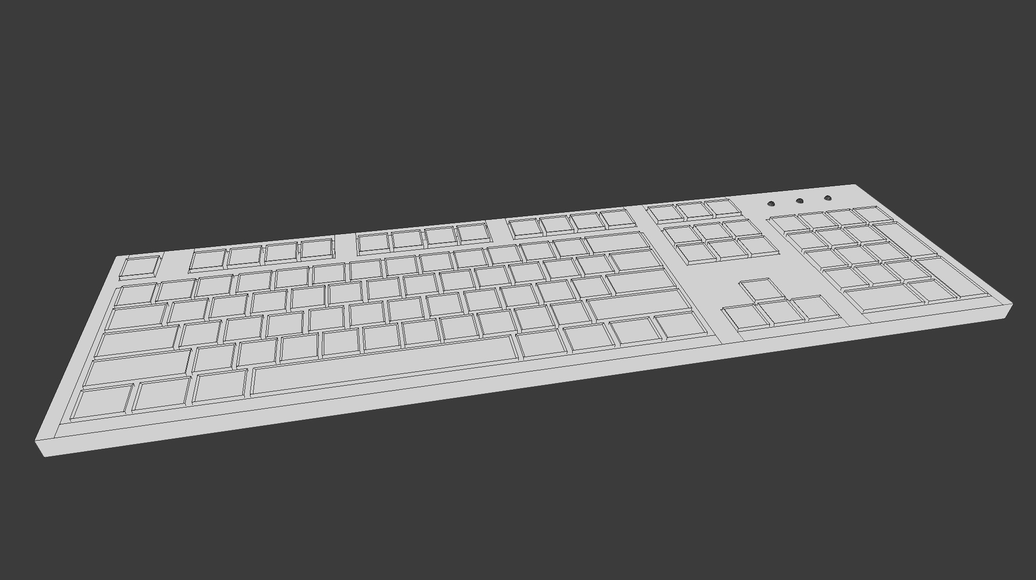 Simple Keyboard - Download Free 3D model by Johannes R. (@selkie3d ...