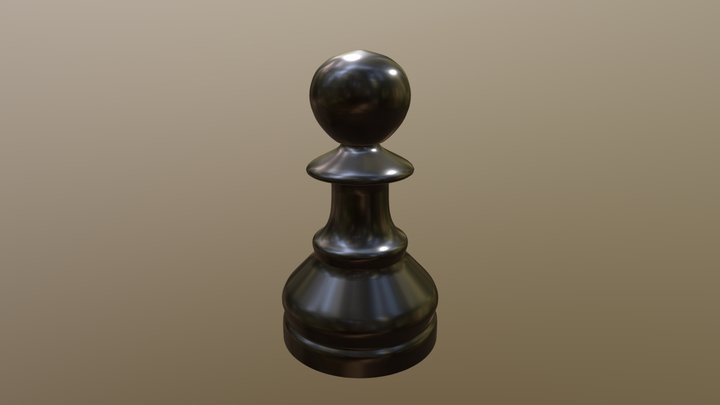 Chess Piece Pawn 3D Model