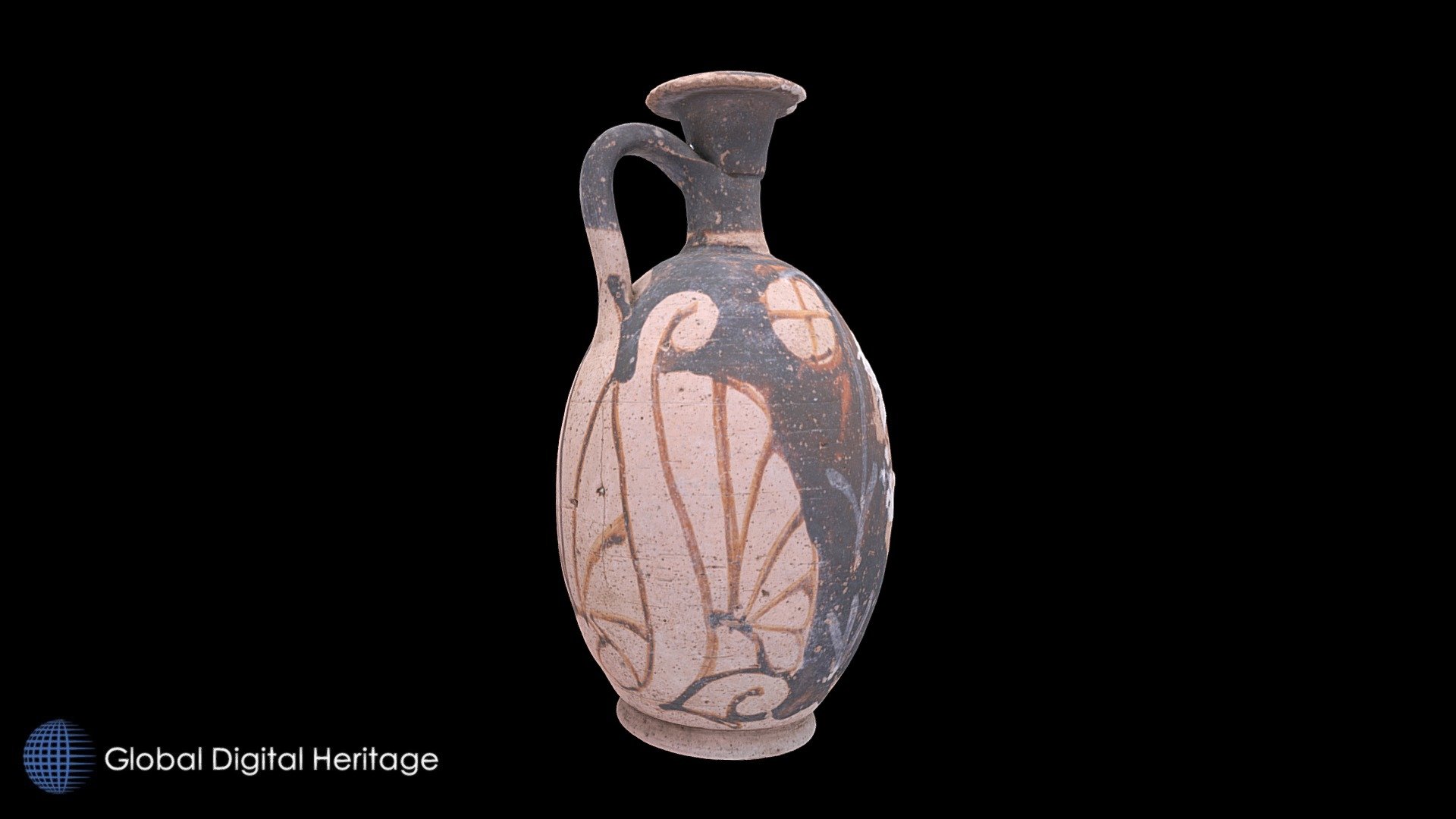 Aryballos with red figures, Camarina, Sicily
