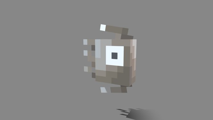 Gray Fishie 3D Model