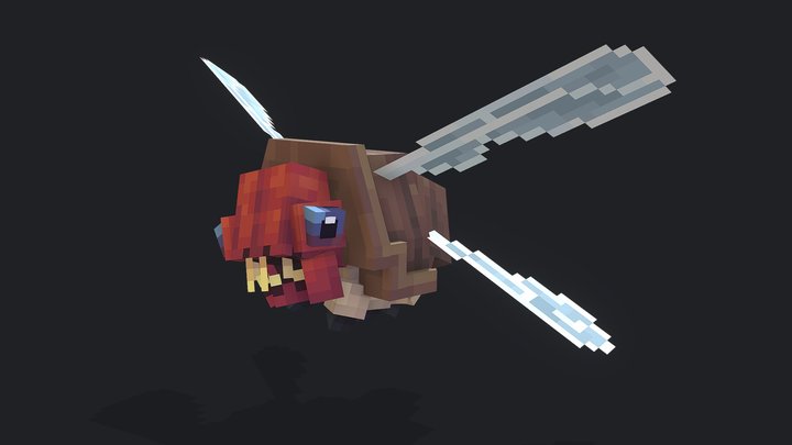 Armored Bug - Minecraft 3D Model