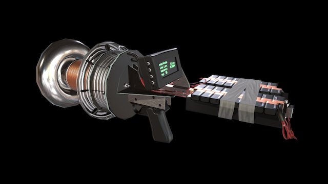 Tesla Coil Gun 3D Model