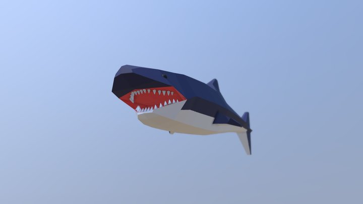 Low Poly Shark – Free 3D Model STL