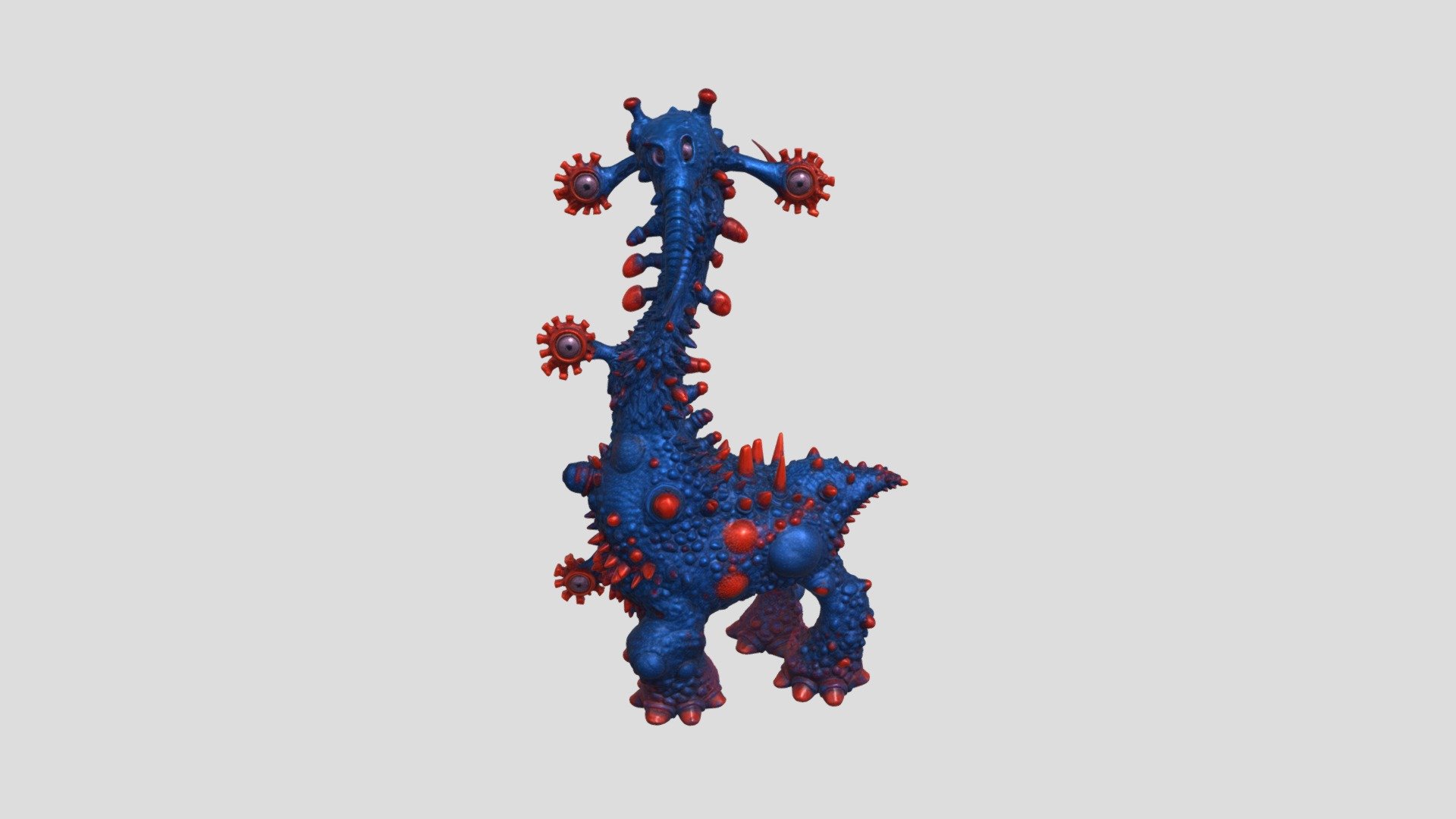 WeirdAlCreature - 3D model by chuckcarterart [58eed6d] - Sketchfab