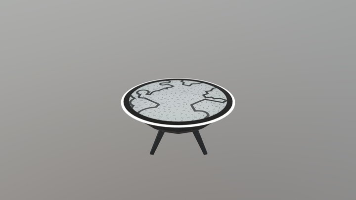 Crater Exploded View 3D Model
