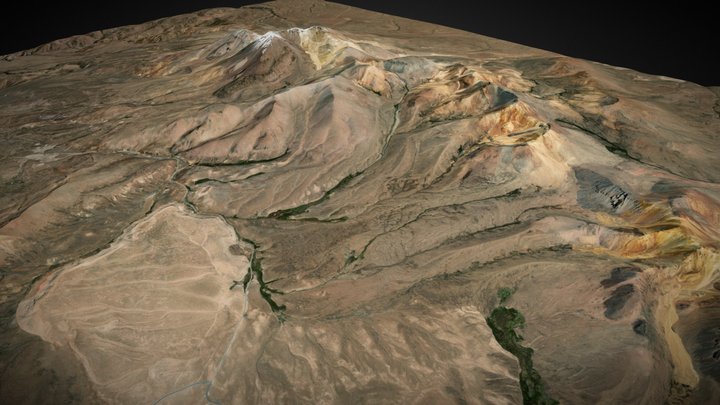Complejo Volcánico Tarapacá, Chile. 3D Model