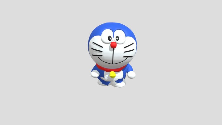 Doraemon Jogging 3D Model