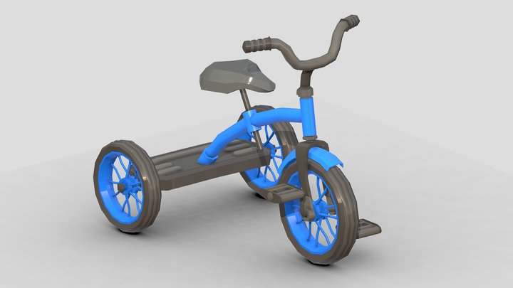 Low- Poly Bicycle # 2 3D Model