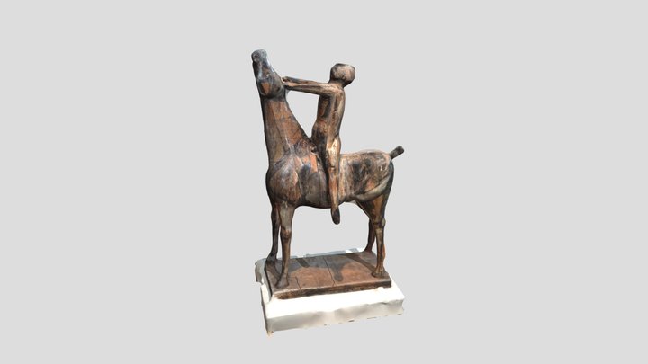 Marino Marini - Man on a Horse 3D Model