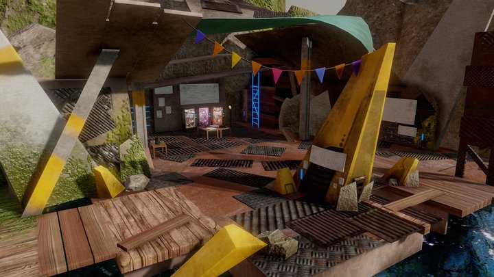 Borderlands Inspirate Scene 3D Model