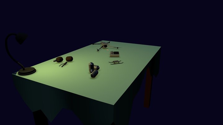 Drone&Exlosives 3D Model