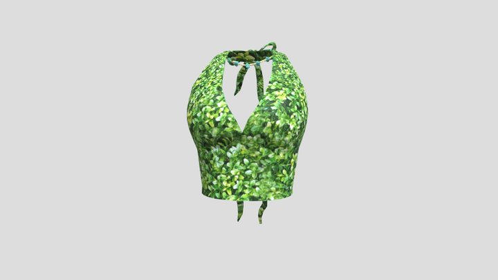 Blouse with leaves 3D Model