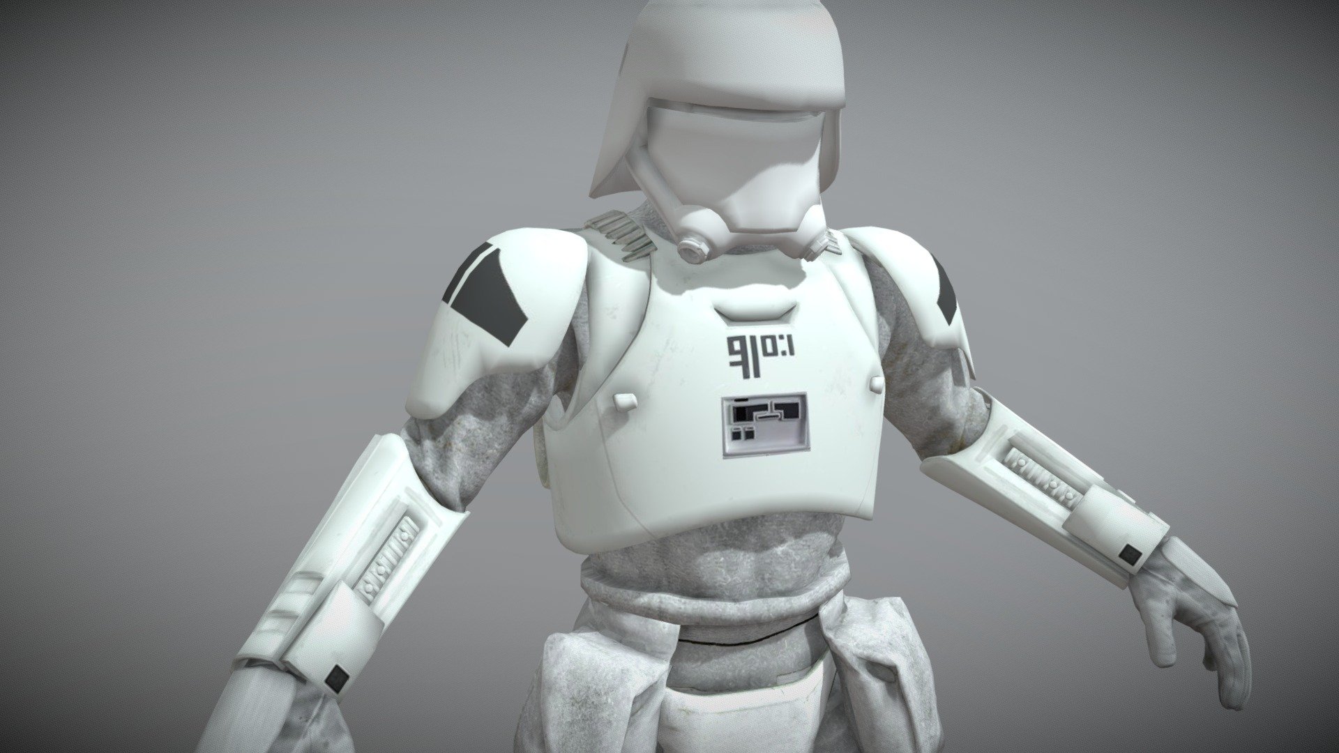 Star Wars First Order Snow Assault 3D Model