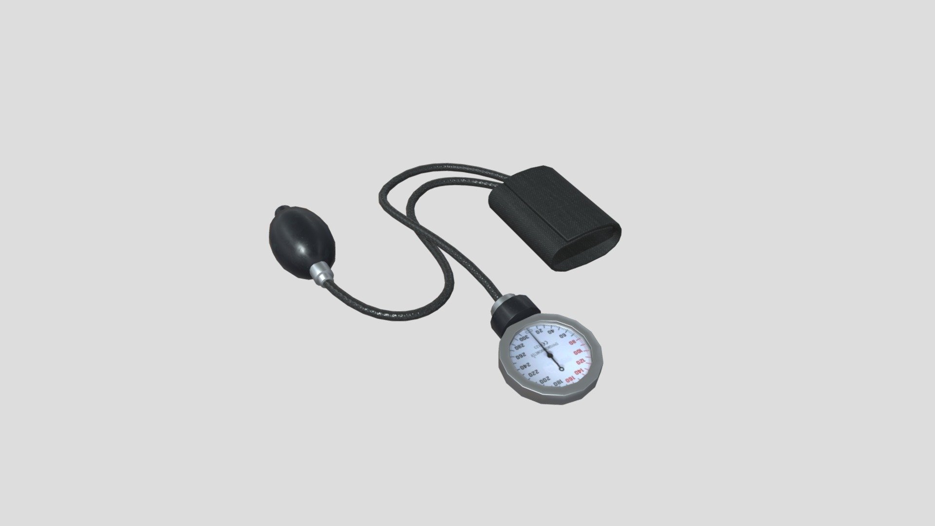 Sphygmomanometer Low Poly Download Free 3D model by TheGiwi [58f303b