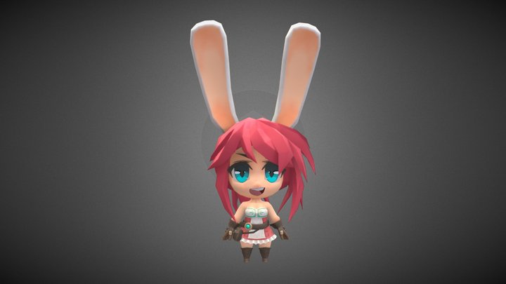 Chibi low poly 3D Model
