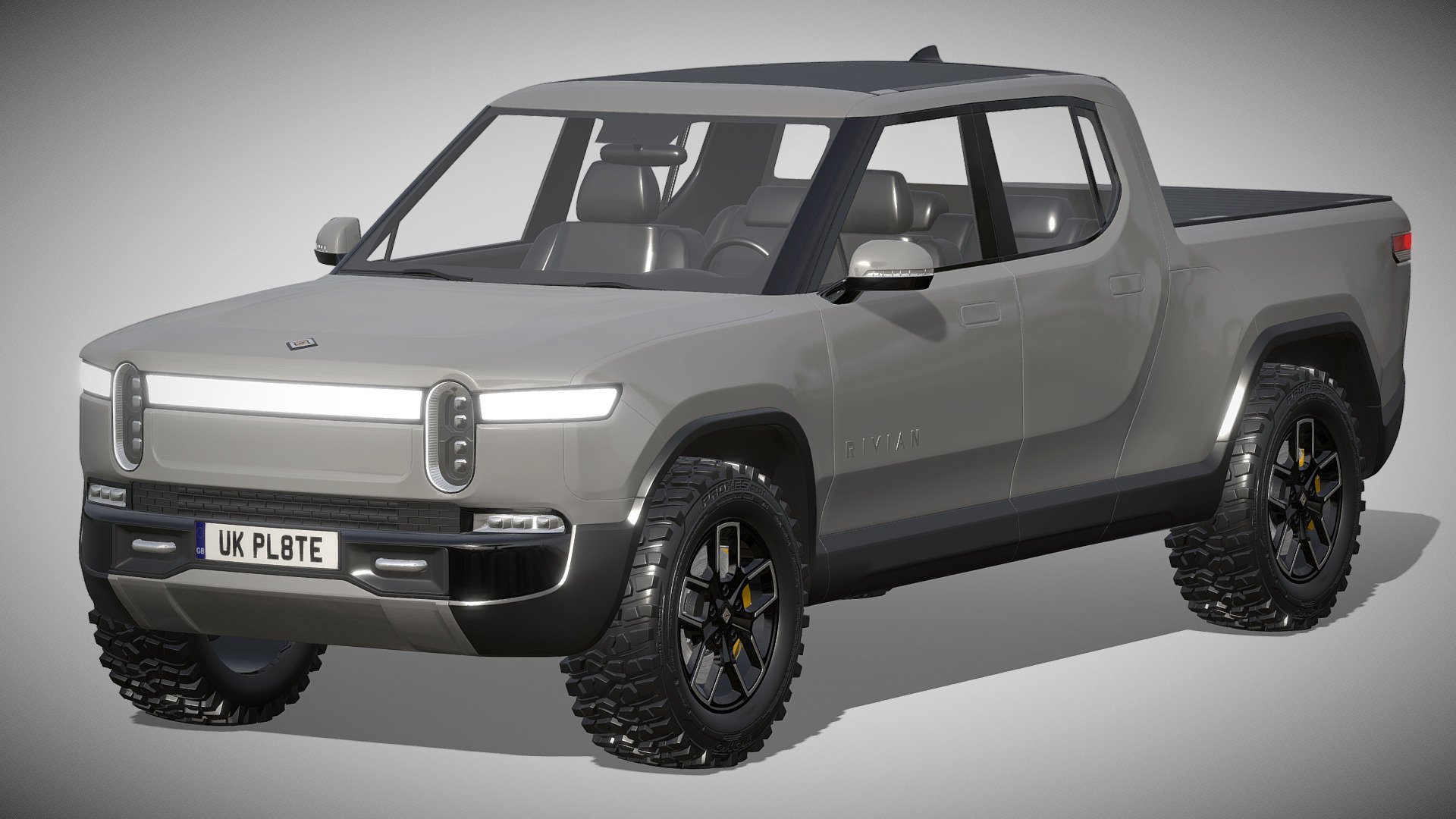 Rivian R1T - Buy Royalty Free 3D Model By Zifir3d [58f47f6] - Sketchfab ...