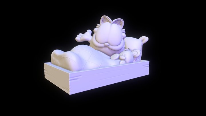Garfield in Bed 3D print 3D Model