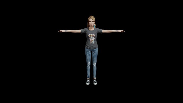 Life Is Strange - Rachel Amber (Casual Outfit) 3D Model