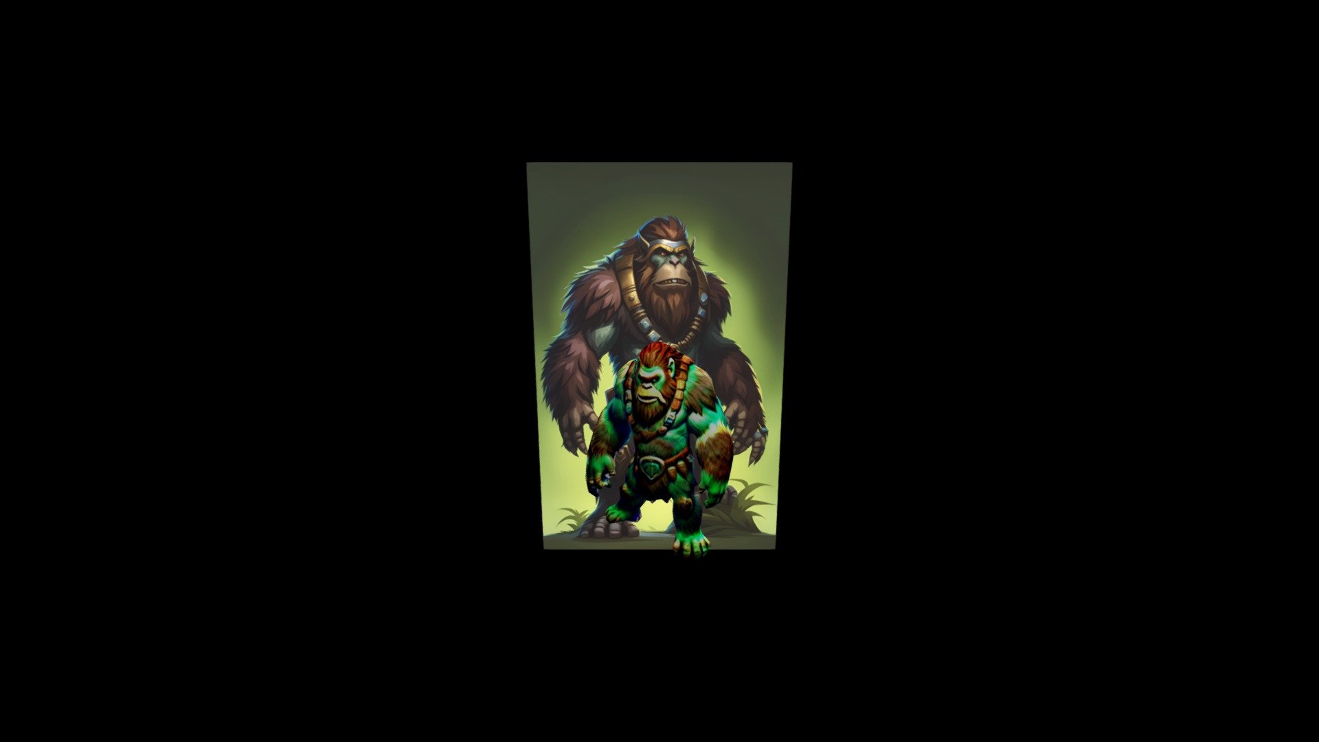 a big, scary gorilla with a chainmail - Download Free 3D model by ...